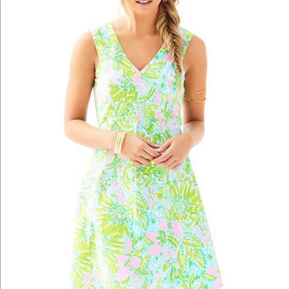 Lilly Pulitzer Dahlia Coconut Jungle Dress